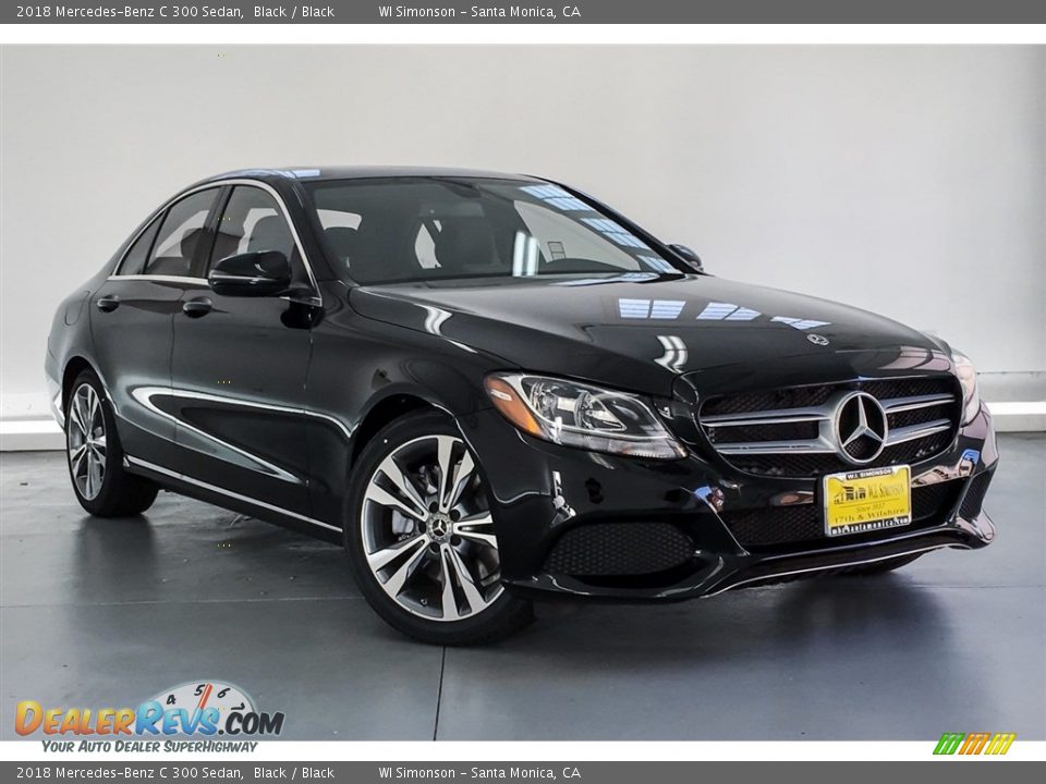 2018 Mercedes-Benz C 300 Sedan Black / Black Photo #12