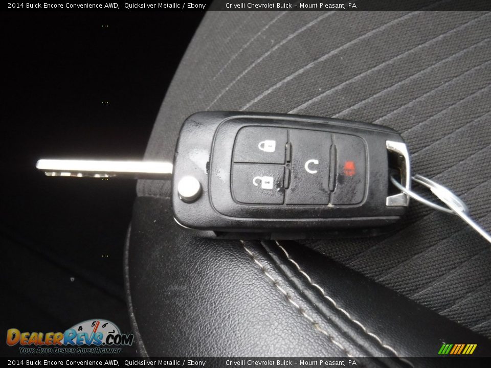 2014 Buick Encore Convenience AWD Quicksilver Metallic / Ebony Photo #33