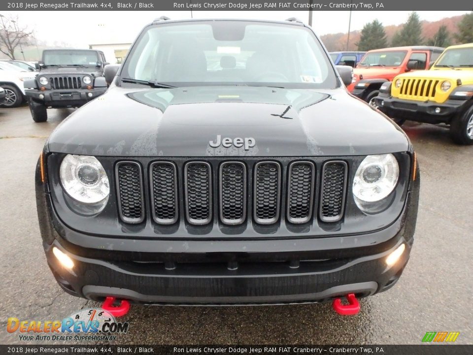 2018 Jeep Renegade Trailhawk 4x4 Black / Black Photo #2