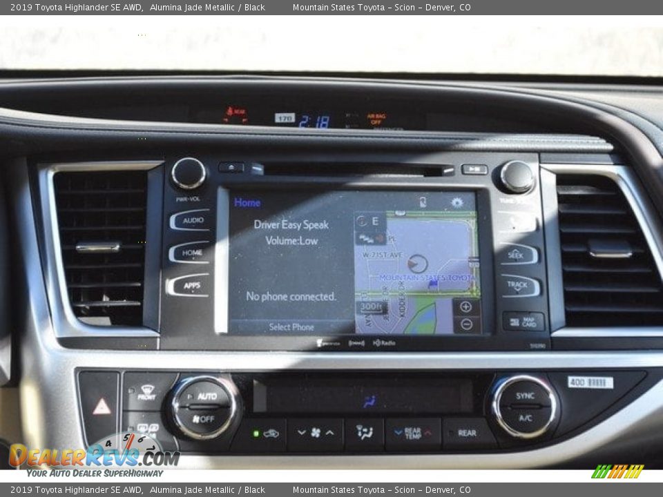 2019 Toyota Highlander SE AWD Alumina Jade Metallic / Black Photo #10