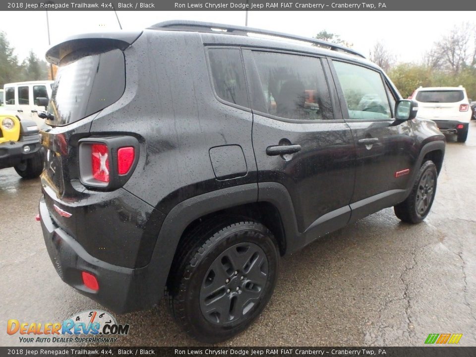 2018 Jeep Renegade Trailhawk 4x4 Black / Black Photo #5