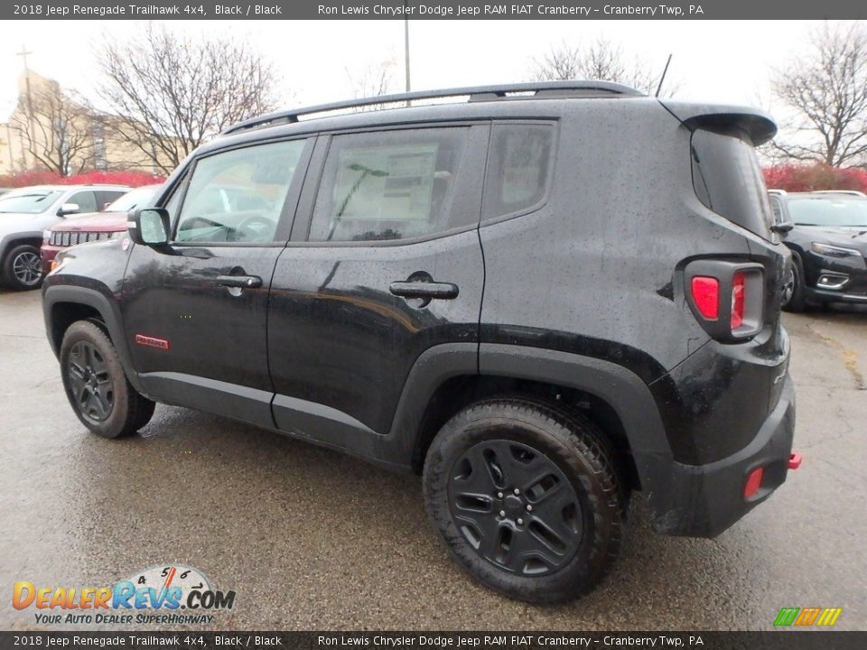 2018 Jeep Renegade Trailhawk 4x4 Black / Black Photo #8