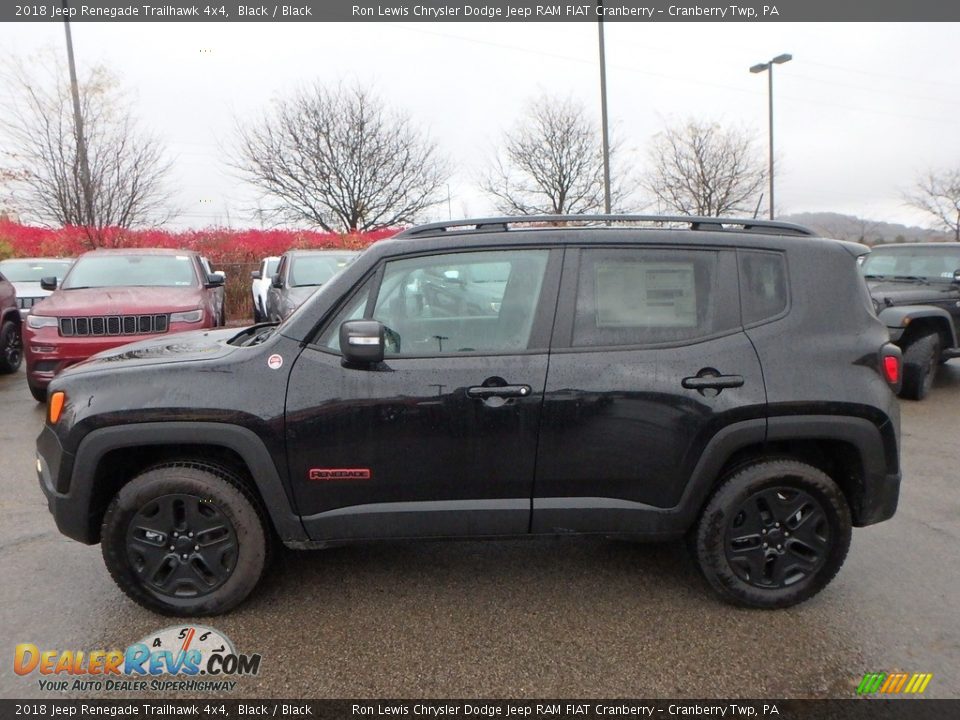 2018 Jeep Renegade Trailhawk 4x4 Black / Black Photo #9
