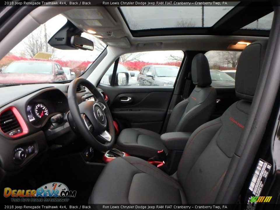 2018 Jeep Renegade Trailhawk 4x4 Black / Black Photo #11