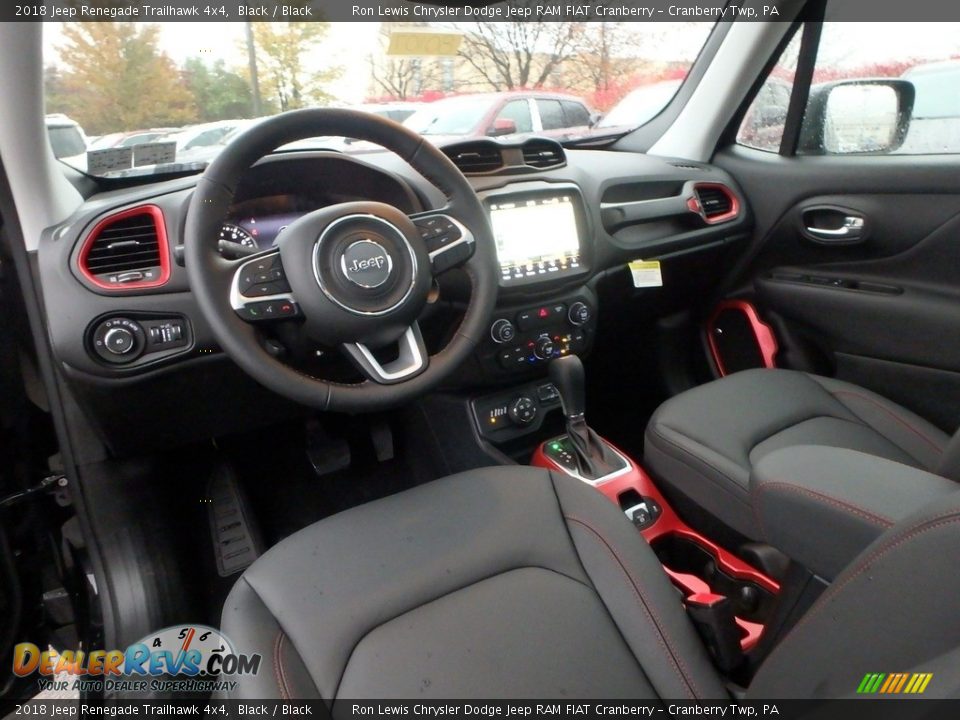 2018 Jeep Renegade Trailhawk 4x4 Black / Black Photo #13
