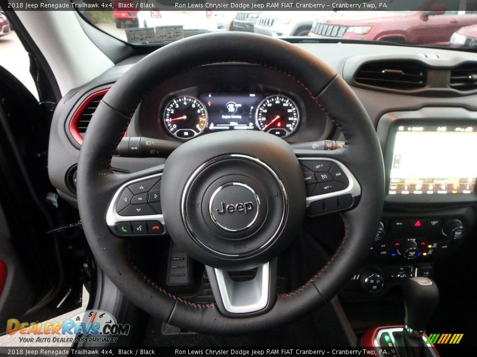 2018 Jeep Renegade Trailhawk 4x4 Black / Black Photo #17
