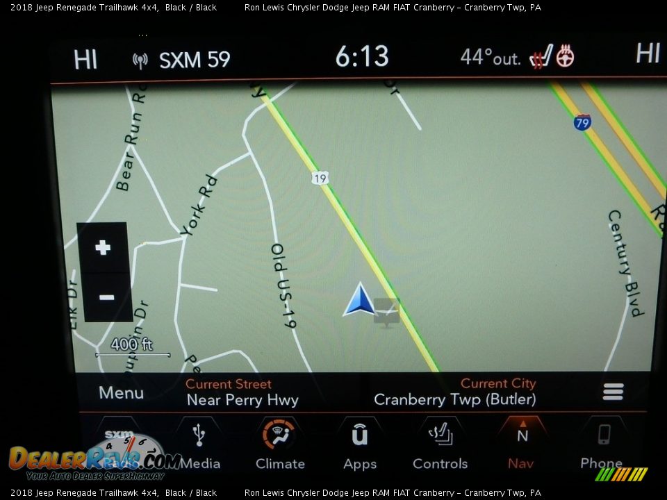 2018 Jeep Renegade Trailhawk 4x4 Black / Black Photo #18