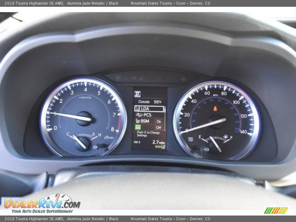 2019 Toyota Highlander SE AWD Alumina Jade Metallic / Black Photo #31