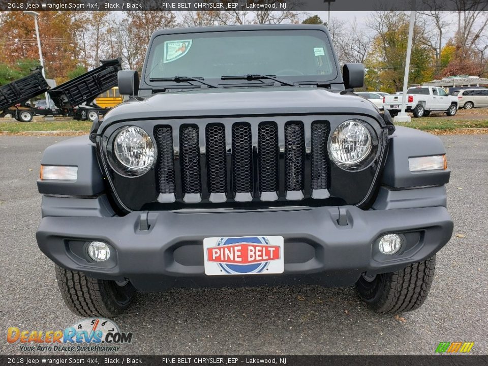 2018 Jeep Wrangler Sport 4x4 Black / Black Photo #2