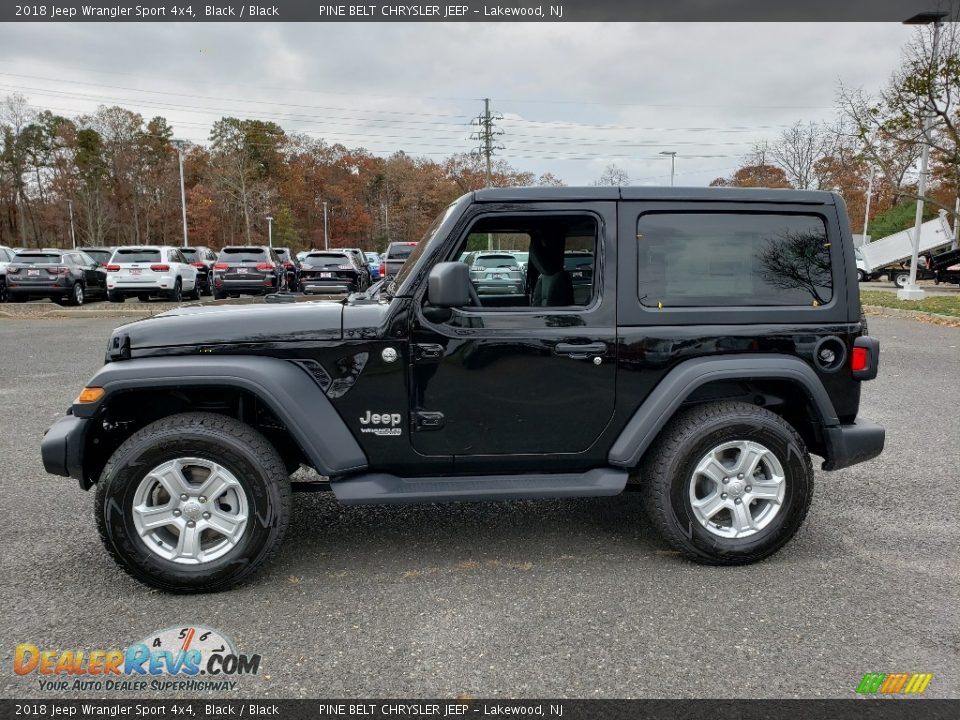 2018 Jeep Wrangler Sport 4x4 Black / Black Photo #3