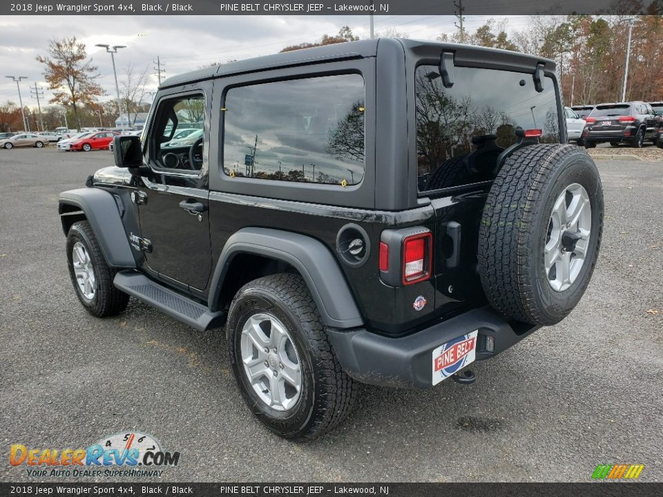 2018 Jeep Wrangler Sport 4x4 Black / Black Photo #4