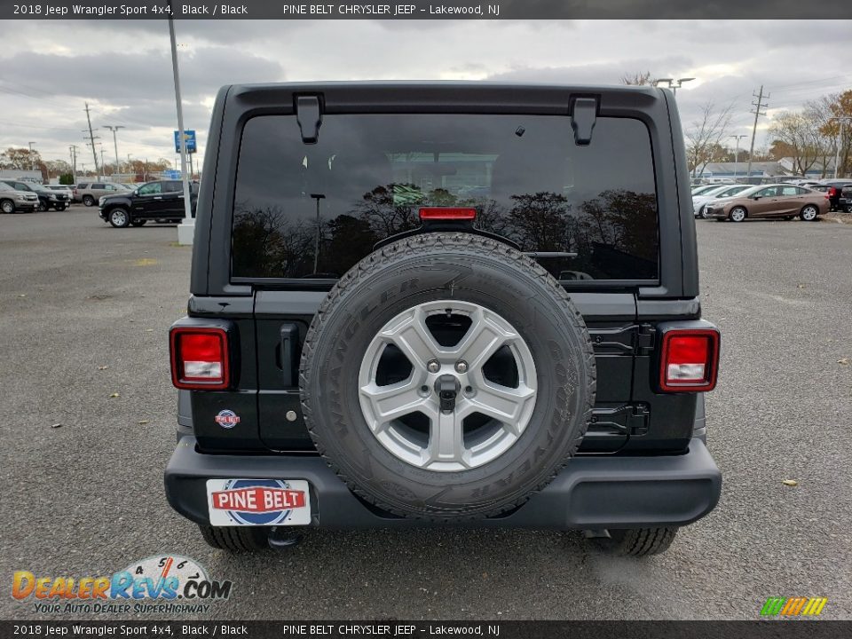 2018 Jeep Wrangler Sport 4x4 Black / Black Photo #5