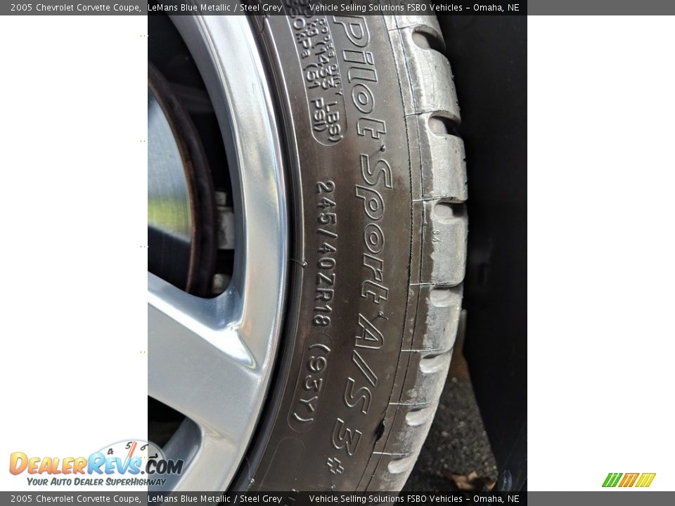 2005 Chevrolet Corvette Coupe LeMans Blue Metallic / Steel Grey Photo #8
