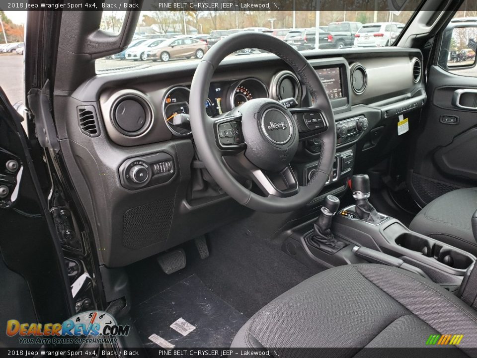 2018 Jeep Wrangler Sport 4x4 Black / Black Photo #6