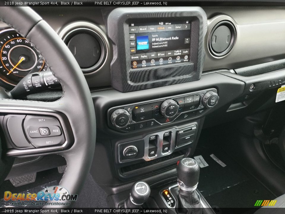 2018 Jeep Wrangler Sport 4x4 Black / Black Photo #10