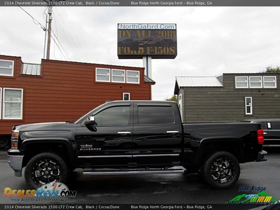 2014 Chevrolet Silverado 1500 LTZ Crew Cab Black / Cocoa/Dune Photo #2