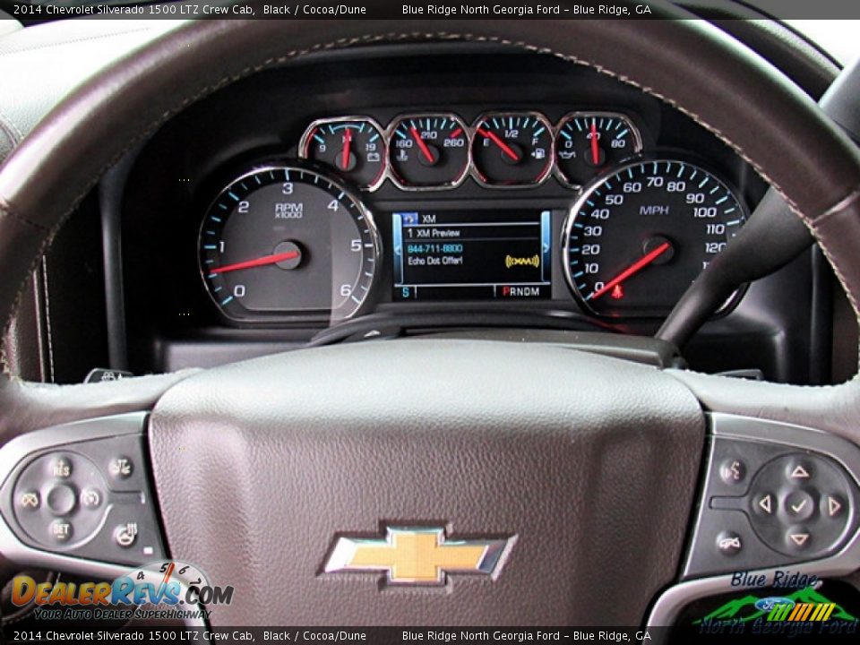 2014 Chevrolet Silverado 1500 LTZ Crew Cab Black / Cocoa/Dune Photo #14