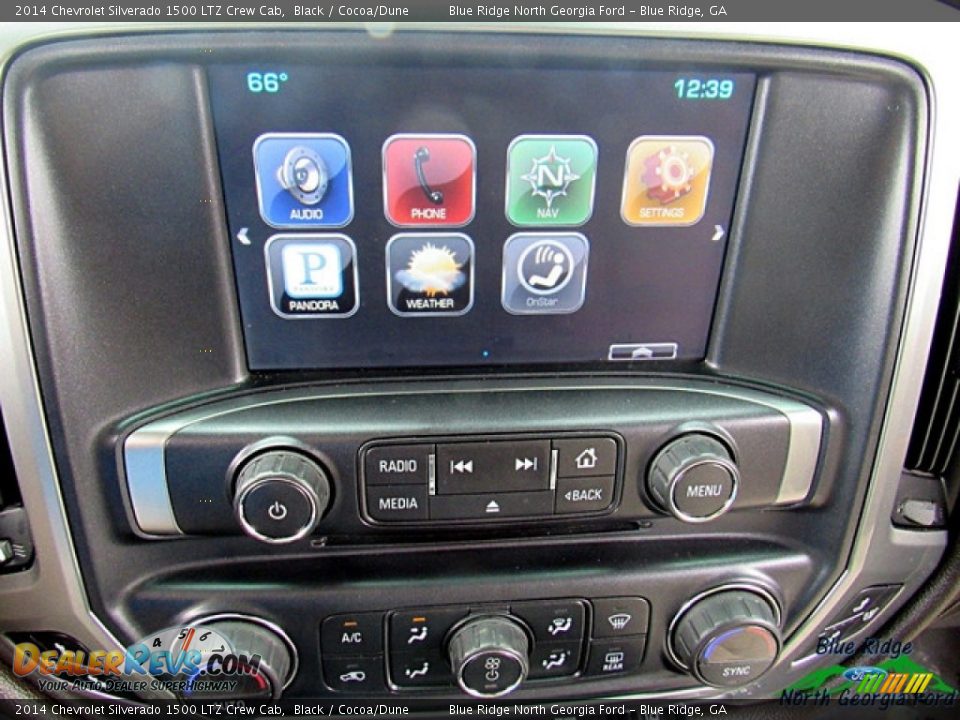 2014 Chevrolet Silverado 1500 LTZ Crew Cab Black / Cocoa/Dune Photo #17