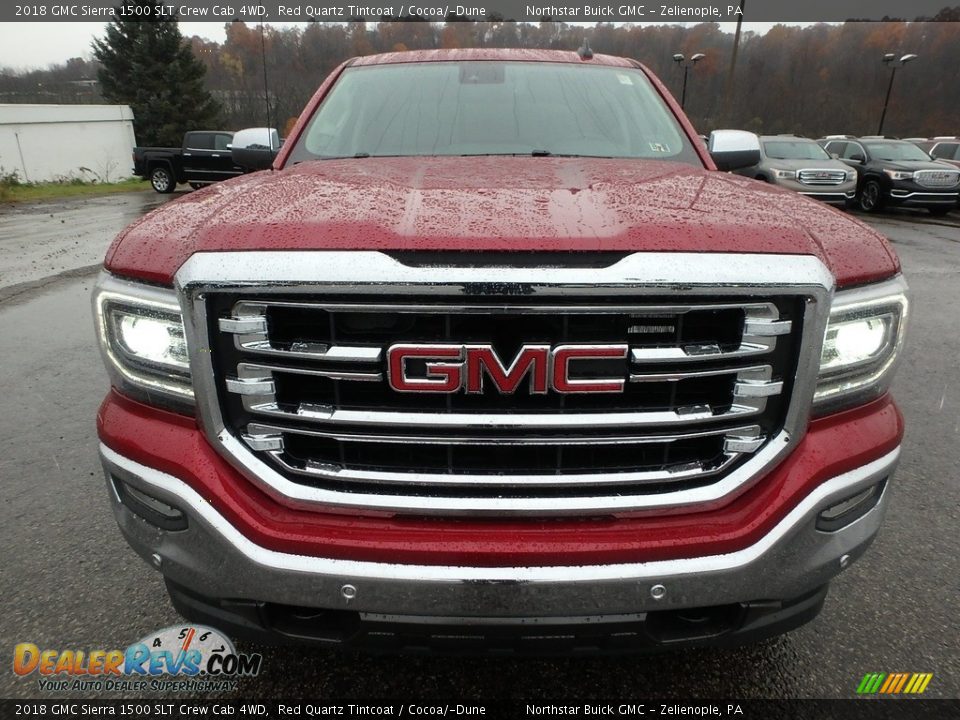 2018 GMC Sierra 1500 SLT Crew Cab 4WD Red Quartz Tintcoat / Cocoa/­Dune Photo #2
