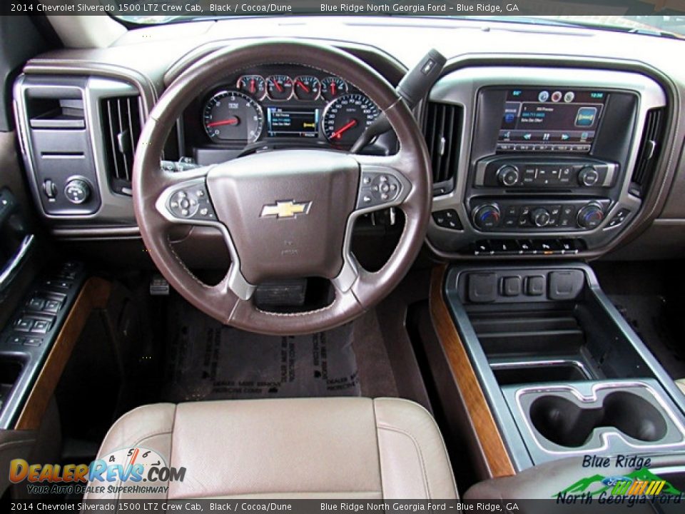 2014 Chevrolet Silverado 1500 LTZ Crew Cab Black / Cocoa/Dune Photo #25