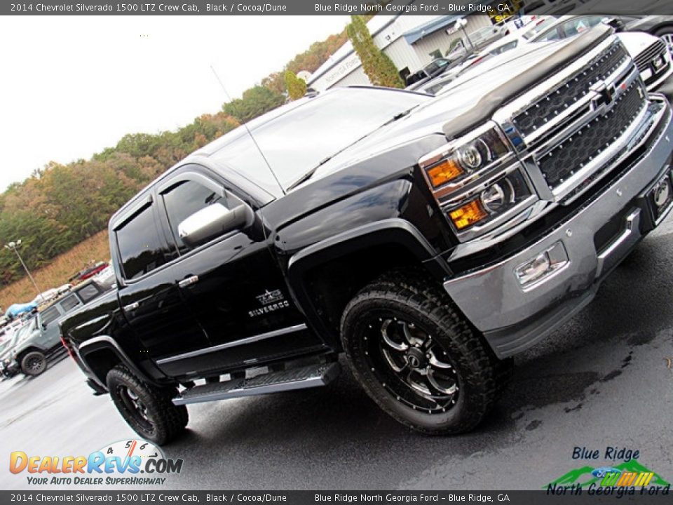 2014 Chevrolet Silverado 1500 LTZ Crew Cab Black / Cocoa/Dune Photo #34