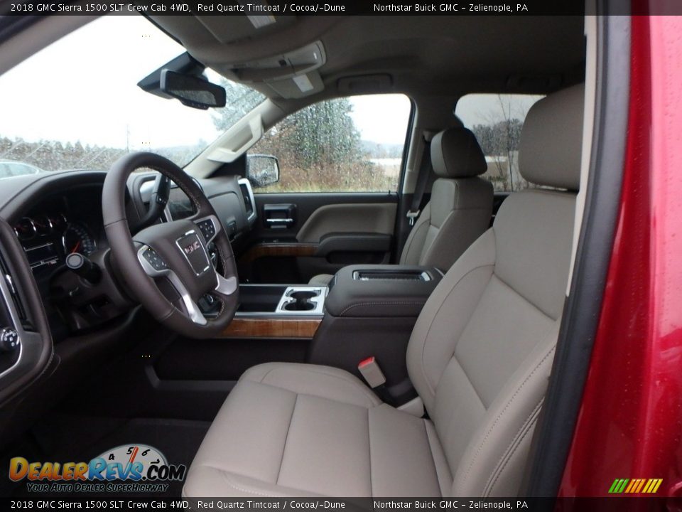 2018 GMC Sierra 1500 SLT Crew Cab 4WD Red Quartz Tintcoat / Cocoa/­Dune Photo #10