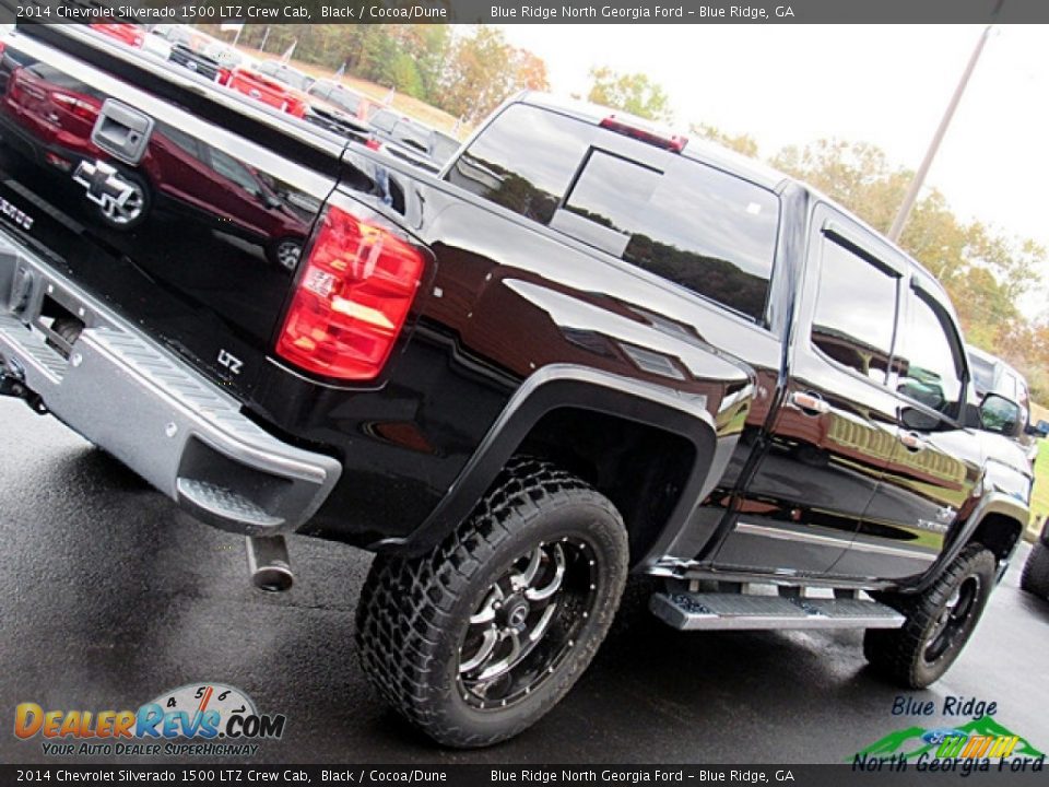 2014 Chevrolet Silverado 1500 LTZ Crew Cab Black / Cocoa/Dune Photo #35