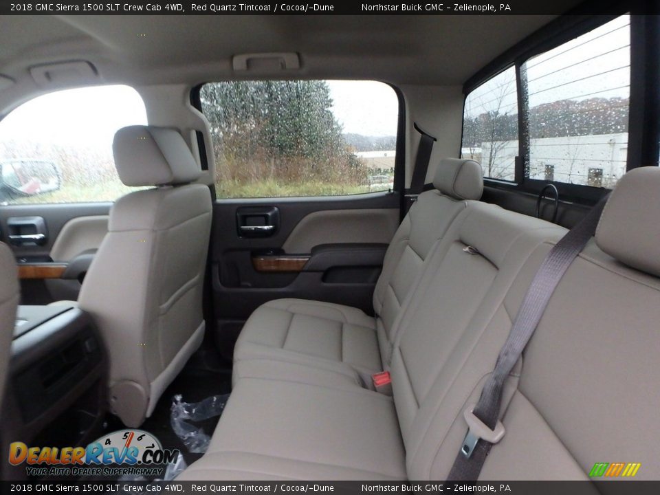 2018 GMC Sierra 1500 SLT Crew Cab 4WD Red Quartz Tintcoat / Cocoa/­Dune Photo #11