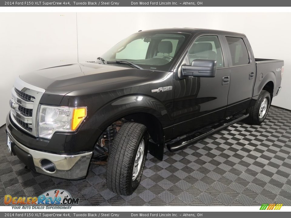 2014 Ford F150 XLT SuperCrew 4x4 Tuxedo Black / Steel Grey Photo #5