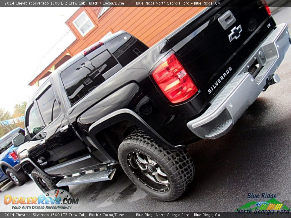 2014 Chevrolet Silverado 1500 LTZ Crew Cab Black / Cocoa/Dune Photo #36