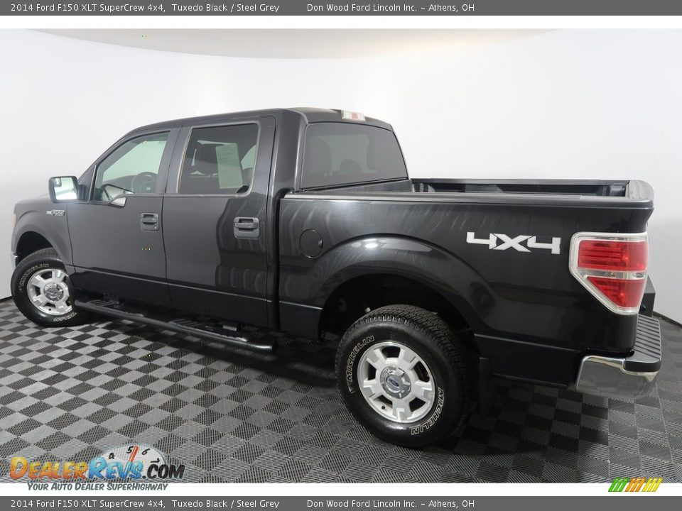 2014 Ford F150 XLT SuperCrew 4x4 Tuxedo Black / Steel Grey Photo #7