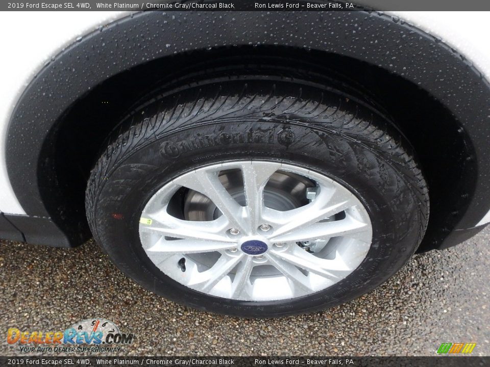 2019 Ford Escape SEL 4WD White Platinum / Chromite Gray/Charcoal Black Photo #10