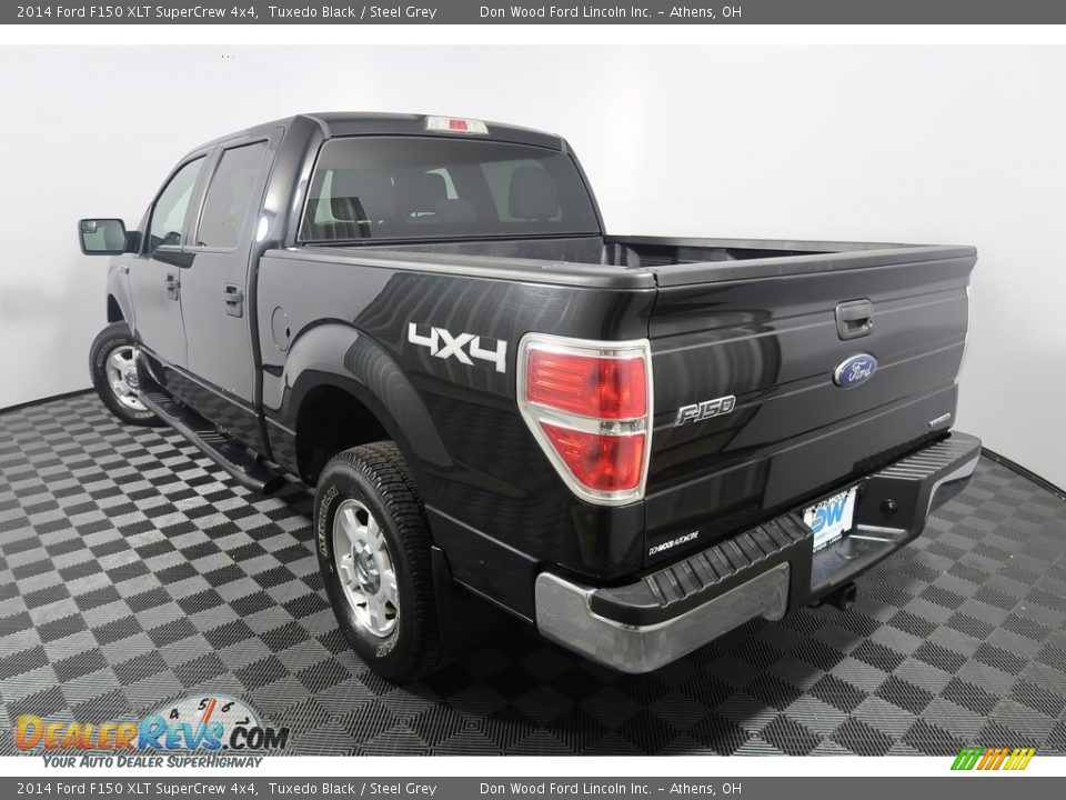 2014 Ford F150 XLT SuperCrew 4x4 Tuxedo Black / Steel Grey Photo #8