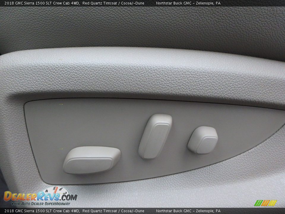 2018 GMC Sierra 1500 SLT Crew Cab 4WD Red Quartz Tintcoat / Cocoa/­Dune Photo #15