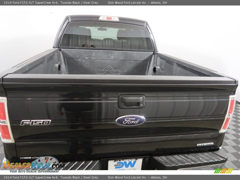 2014 Ford F150 XLT SuperCrew 4x4 Tuxedo Black / Steel Grey Photo #9