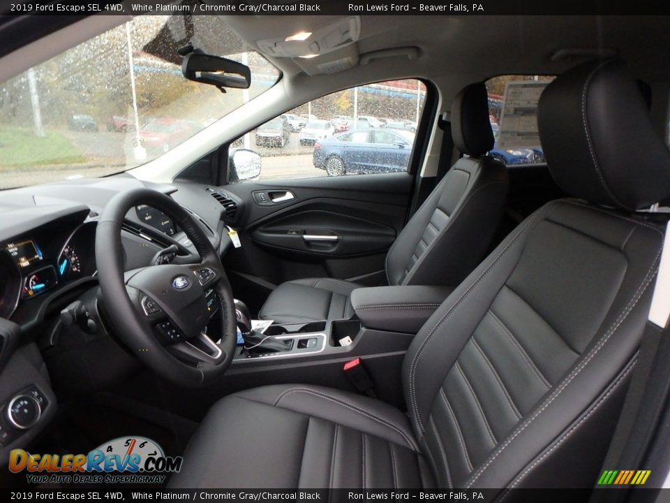 2019 Ford Escape SEL 4WD White Platinum / Chromite Gray/Charcoal Black Photo #11