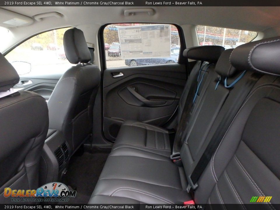 2019 Ford Escape SEL 4WD White Platinum / Chromite Gray/Charcoal Black Photo #12