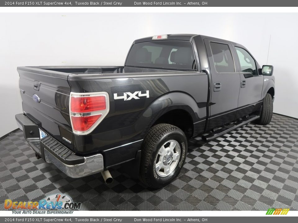 2014 Ford F150 XLT SuperCrew 4x4 Tuxedo Black / Steel Grey Photo #10
