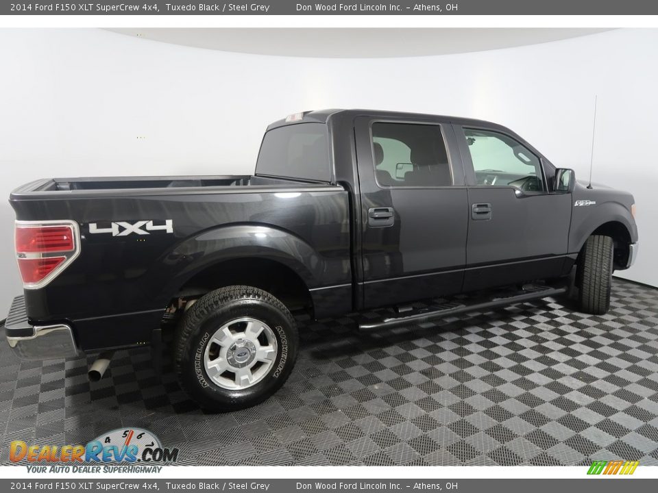 2014 Ford F150 XLT SuperCrew 4x4 Tuxedo Black / Steel Grey Photo #11