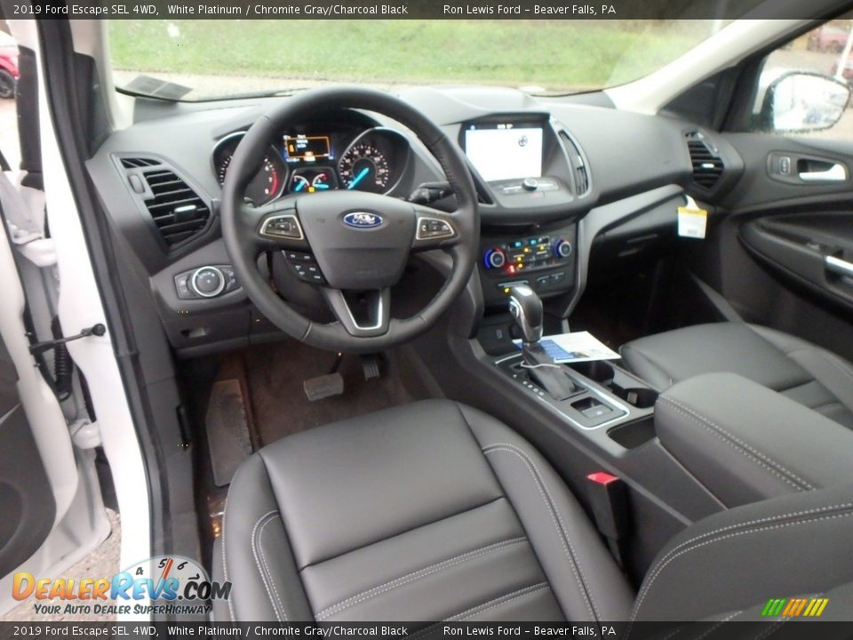 2019 Ford Escape SEL 4WD White Platinum / Chromite Gray/Charcoal Black Photo #13