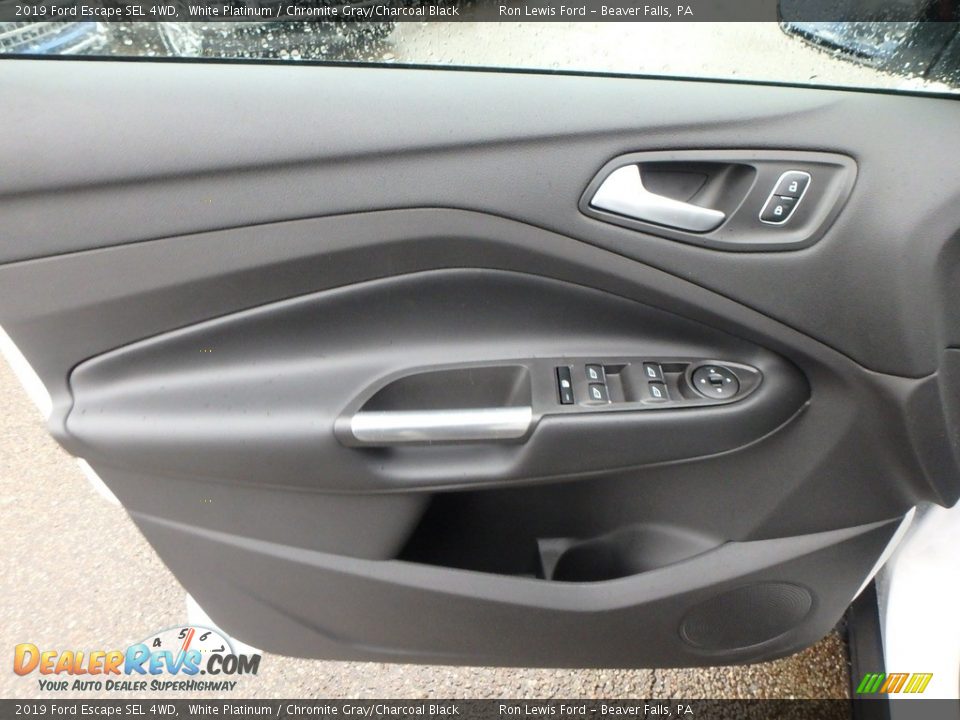 2019 Ford Escape SEL 4WD White Platinum / Chromite Gray/Charcoal Black Photo #14