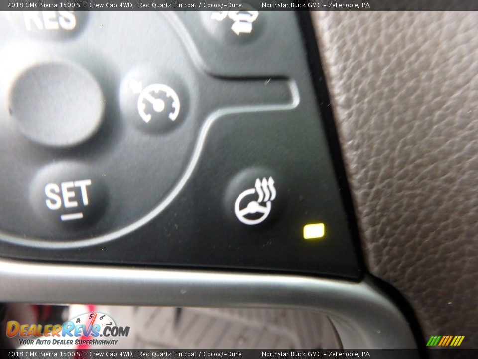 2018 GMC Sierra 1500 SLT Crew Cab 4WD Red Quartz Tintcoat / Cocoa/­Dune Photo #18