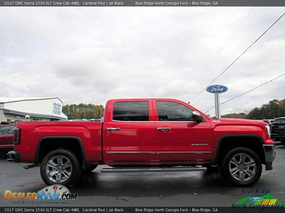 2017 GMC Sierra 1500 SLT Crew Cab 4WD Cardinal Red / Jet Black Photo #6
