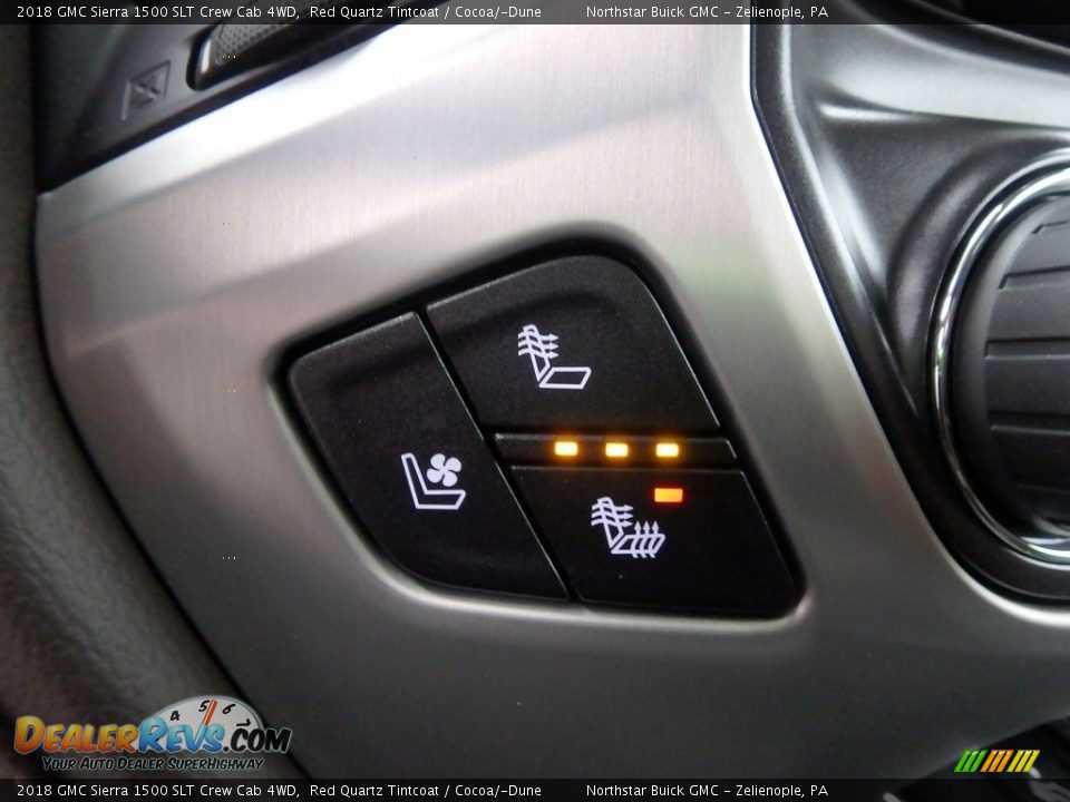 2018 GMC Sierra 1500 SLT Crew Cab 4WD Red Quartz Tintcoat / Cocoa/­Dune Photo #19