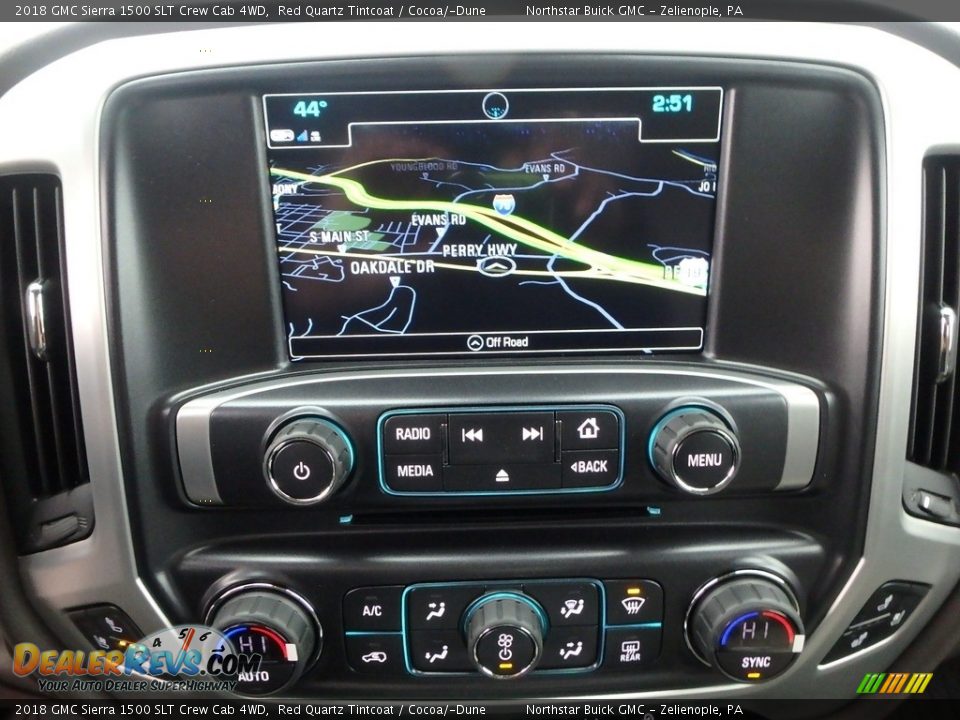 2018 GMC Sierra 1500 SLT Crew Cab 4WD Red Quartz Tintcoat / Cocoa/­Dune Photo #20