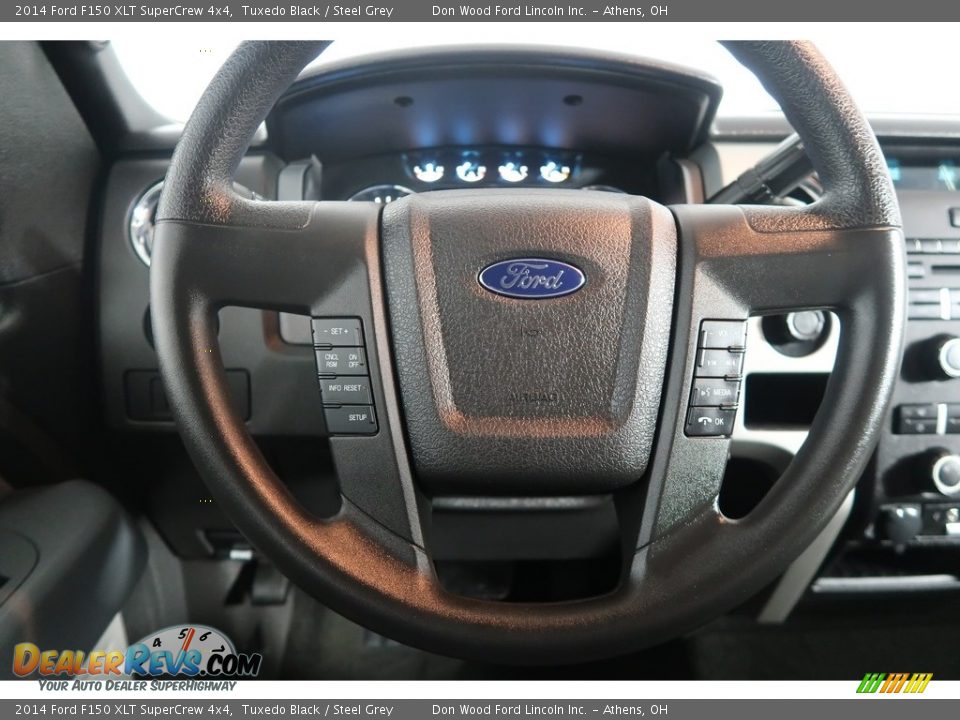 2014 Ford F150 XLT SuperCrew 4x4 Tuxedo Black / Steel Grey Photo #16