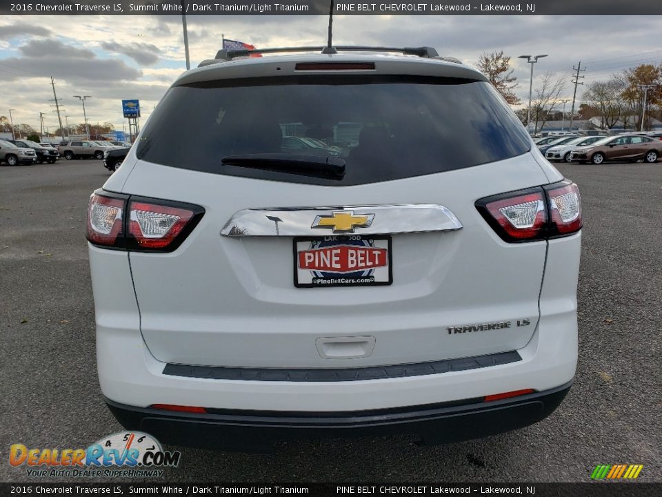 2016 Chevrolet Traverse LS Summit White / Dark Titanium/Light Titanium Photo #6
