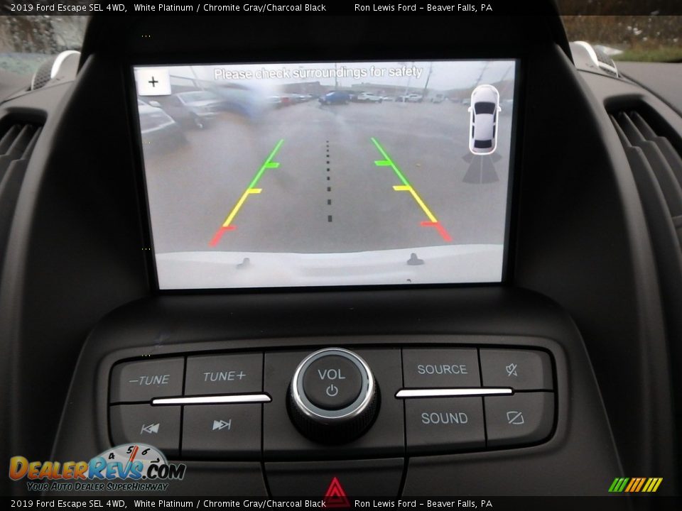 2019 Ford Escape SEL 4WD White Platinum / Chromite Gray/Charcoal Black Photo #18