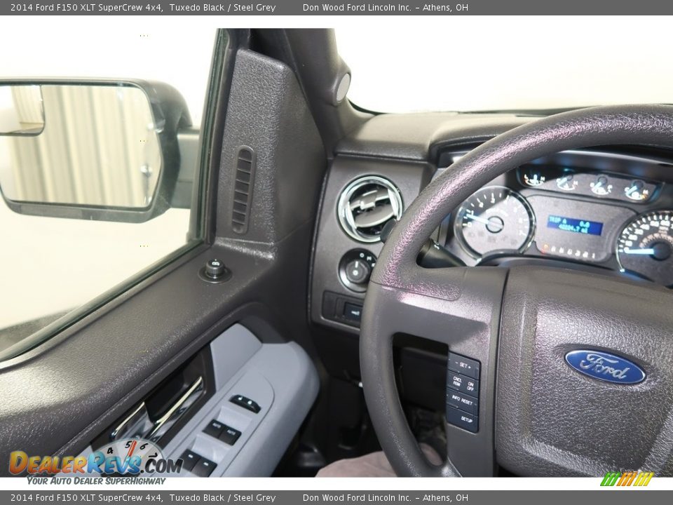2014 Ford F150 XLT SuperCrew 4x4 Tuxedo Black / Steel Grey Photo #17