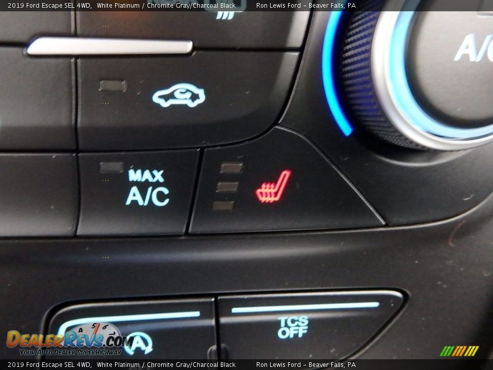 2019 Ford Escape SEL 4WD White Platinum / Chromite Gray/Charcoal Black Photo #19